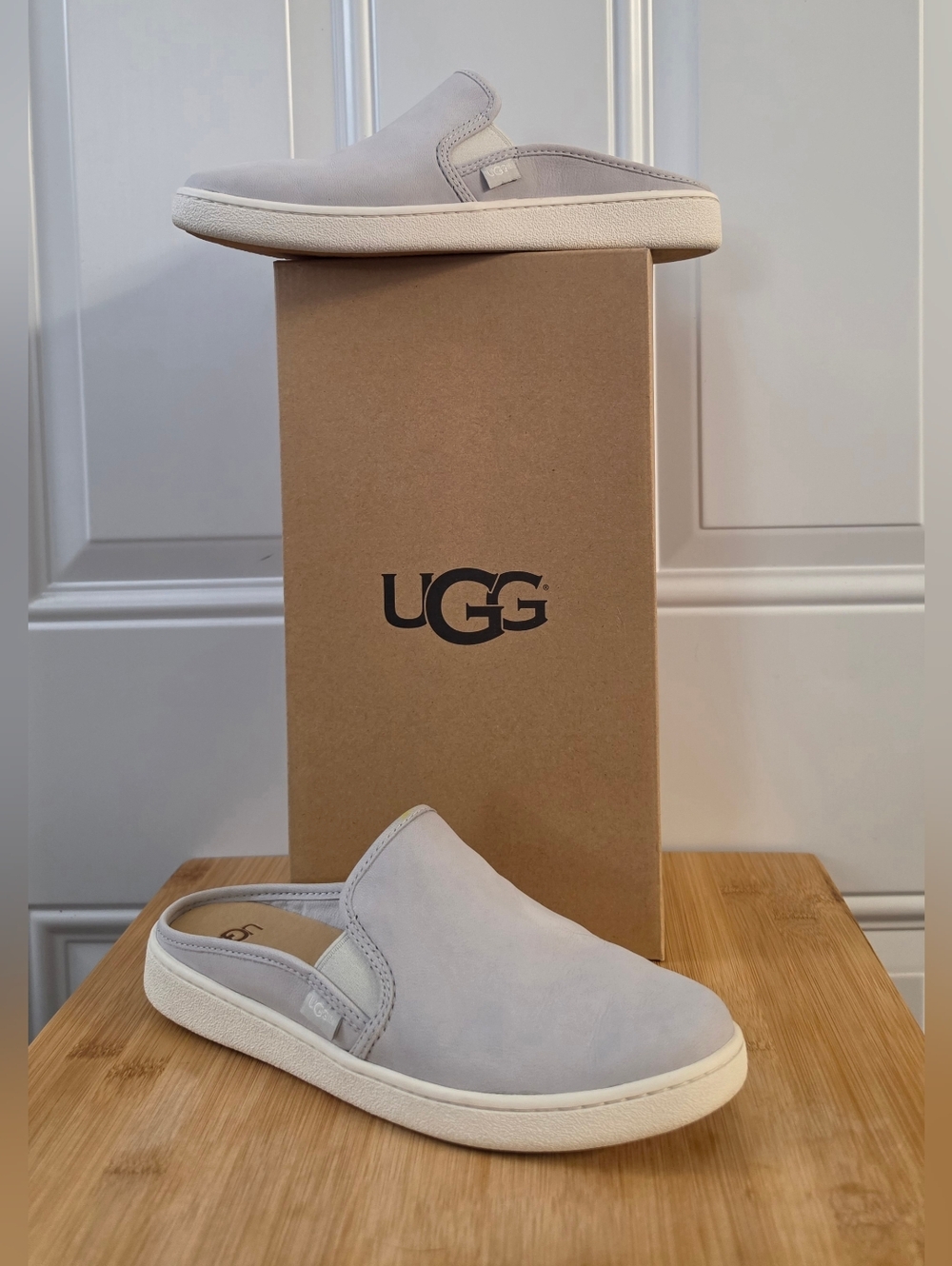 UGG Slip-On Mule Sneakers in Light Gray